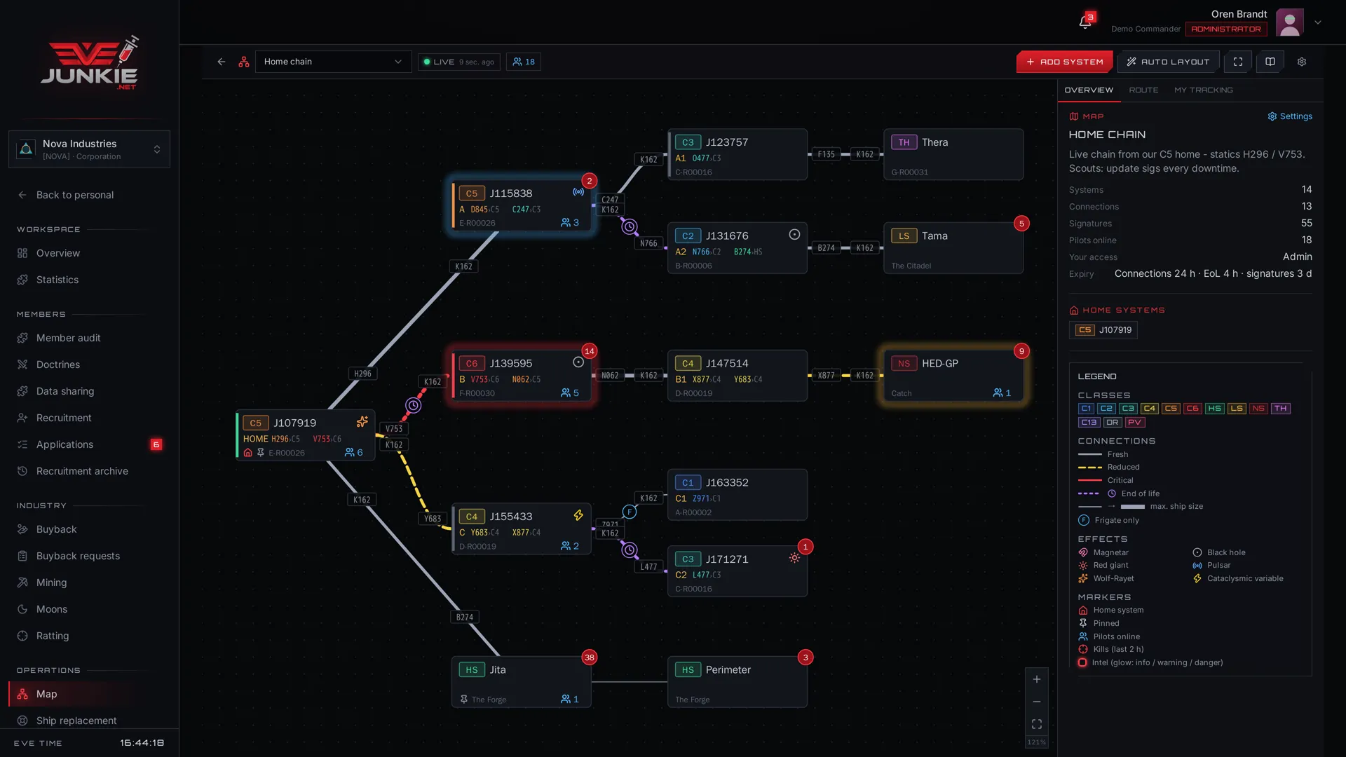 Wormhole mapper