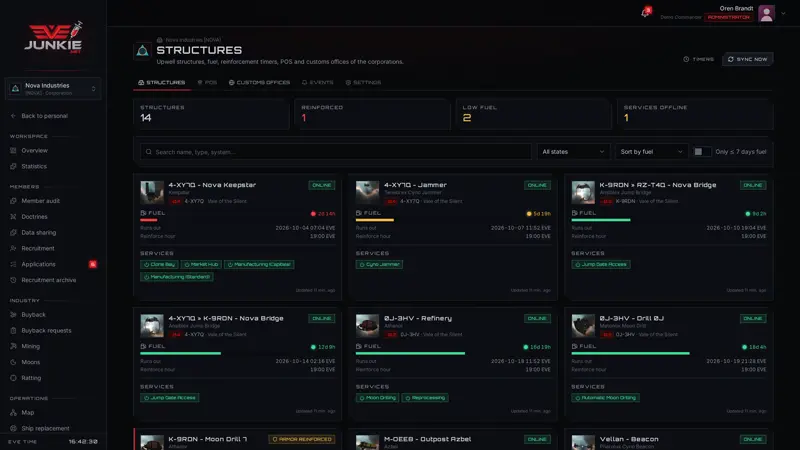 Structures & fuel – screenshot