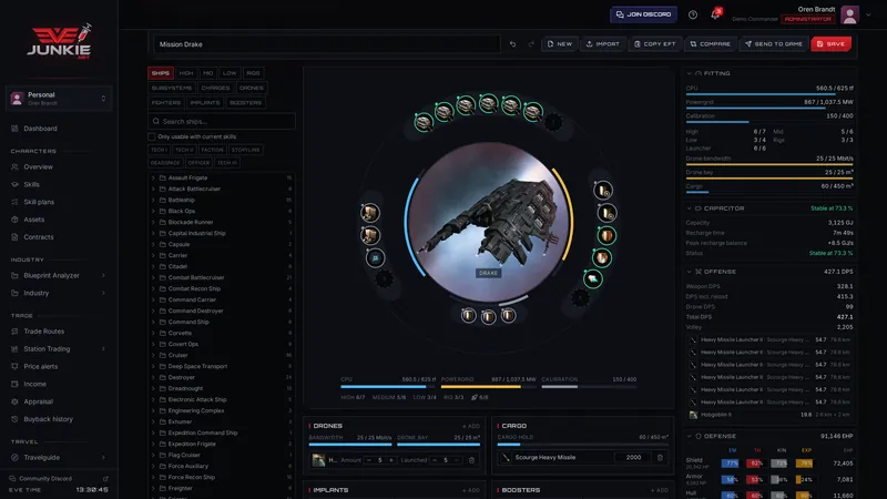 Fitting simulator – screenshot
